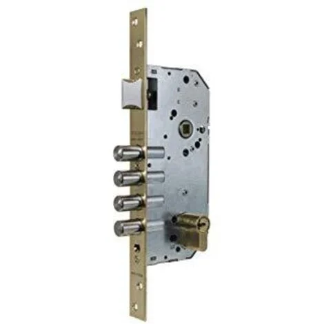 Tesa R200B566L Serratura di Sicurezza Skunto, con Cilindro, Acciaio Inox, Cil. T60 30X30mm/ Entr.50mm