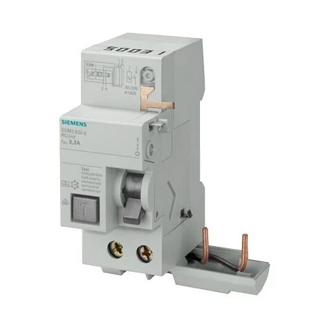 Blocco Differenziale, a 2 poli, tipo A, In: 40 A, 30 mA, Un AC: 230 V, per 5SL4