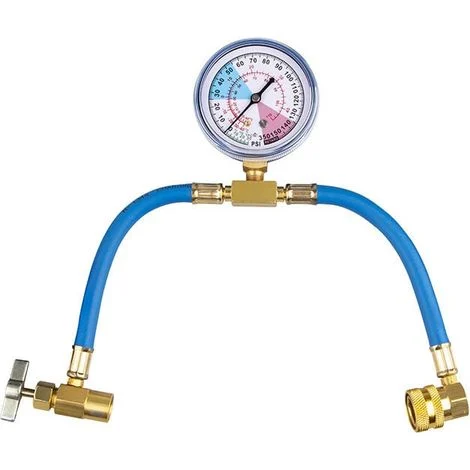 Tubo flessibile refrigerante per auto, kit manometro flessibile Tester di ricarica aria condizionata per auto R134A per aria condizionata per auto Kit aggiuntivo refrigerante aria condizionata