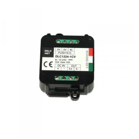 Easy Led Fader Dimmer Driver 12V 24V 10A Con Pulsante N.O. Push DLC1224-1CV