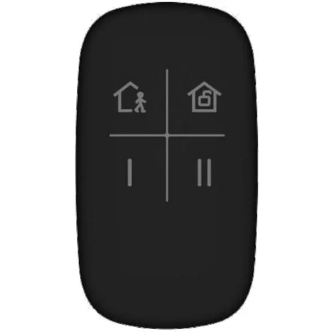 Telecomando AX Pro Hikvision Nero radio 4 tasti rolling code Remote Control