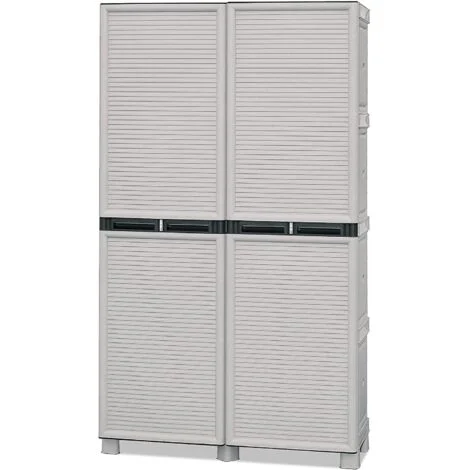 ARMADIO PORTASCOPE IN POLIPROPILENE 100 X 39 X H172 CM 2 ANTE E 3 RIPIANI