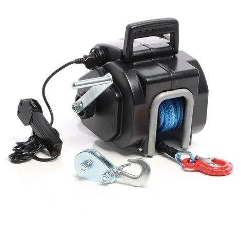 XPOtool Argano elettrico a fune 12V Verricello a motore fino a 2267kg Motore 450W 1,38m/min Paranco