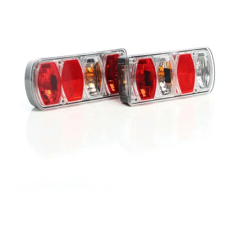 XPOtool Luci posteriori 2 pezzi Collegamento luce retromarcia T.2 Luce targa Fanali per rimorchio