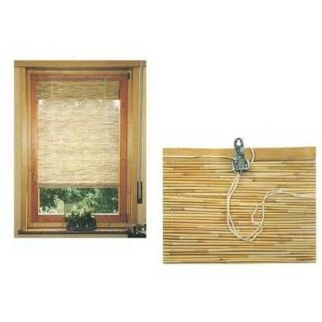 Tapparella Canne Bamboo Con Carrucole Cm90 H.Cm 180 - 1 Pz