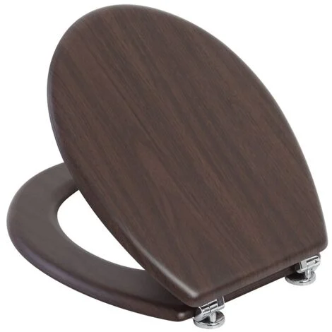 COPRIWATER UNIVERSALE SEDILE TAVOLETTA WC BAGNO MDF NOCE ARTE POVERA 18"FERIDRAS