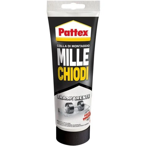 ADESIVO MONTAGGIO MILLECHIODI TRASPARENTE 200GR TUBETTO