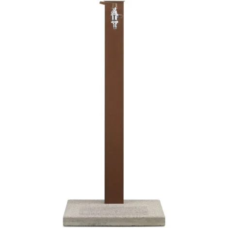 Fontana da Giardino con Rubinetto Base e Portagomma Belfer 42/QRRB Ruggine