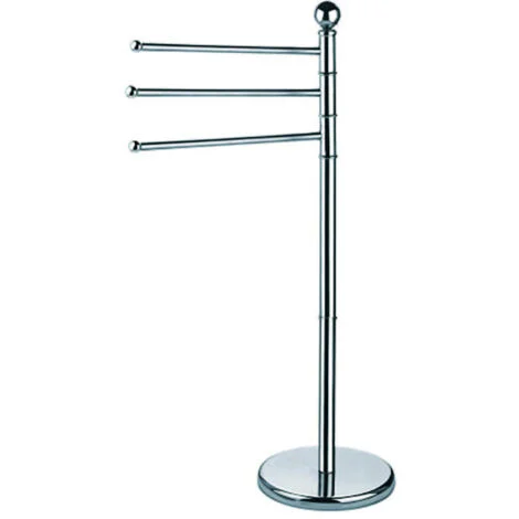 Portasciugamani Aglaia a piantana 3 bracci inox 03736