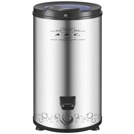 Asciugatrice Centrifuga Inox Asciugabiancheria Portatile Salvaspazio Silenziosa
