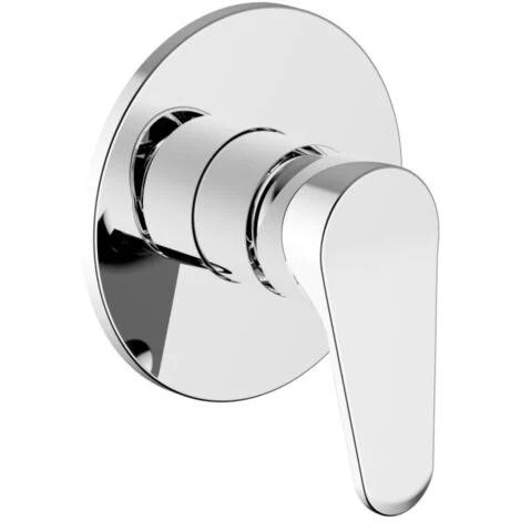 TEOREMA RUBINETTERIA Serie T-Line Miscelatore Monocomando Completo Incasso Doccia Cromo