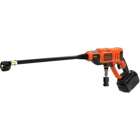 Lavapressione senza fili da 24 bar con batteria al LITIO 18V 2Ah BLACK+DECKER BCPC18D1-QW