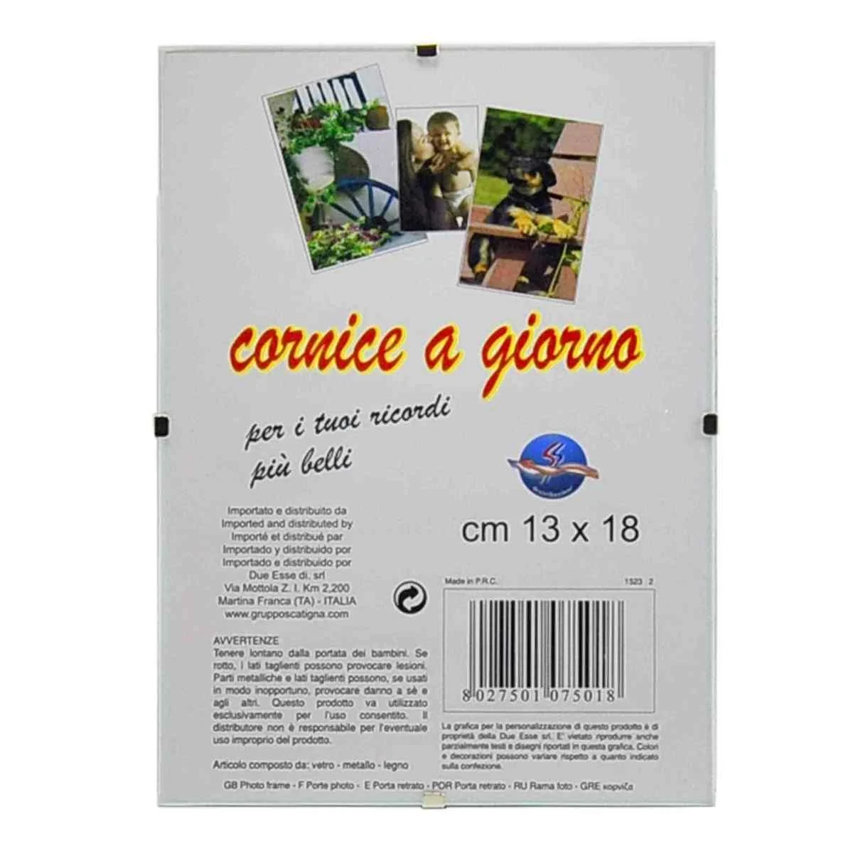 Cornice Giorno Vetro cm.13x18
