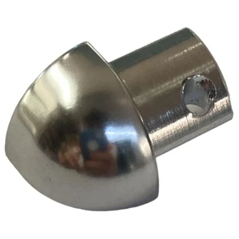 Capsule per raccordi triass esterni projolly h=10mm alluminio brillantato cromo