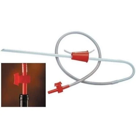 Travasatore classic con innesco a soffio per travaso olio vino acqua liquidi