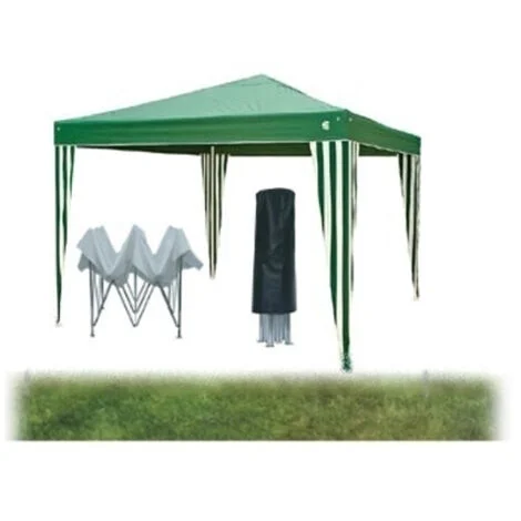 Gazebo pieghevole impermeabile in alluminio 3x3m Verde