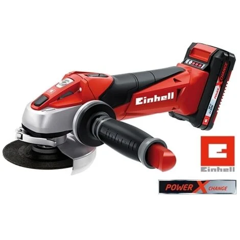 Smerigliatrice angolare/Flex 115mm a batteria 18V Lion Einhell - TE-AG 18 Li Kit