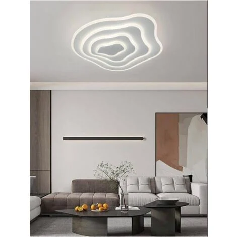 Plafoniera Led Luce Naturale Da Soffitto 59 Watt Lampadario Moderno Effetto Onda