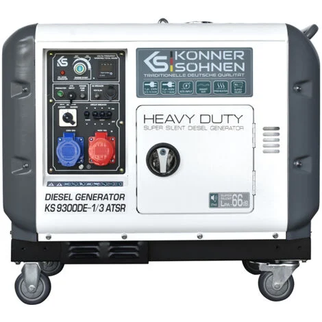 Generatore diesel Könner & Söhnen 7500 W KS 9300DE-1/3 ATSR, SYSTÈME VTS (230V/400V)