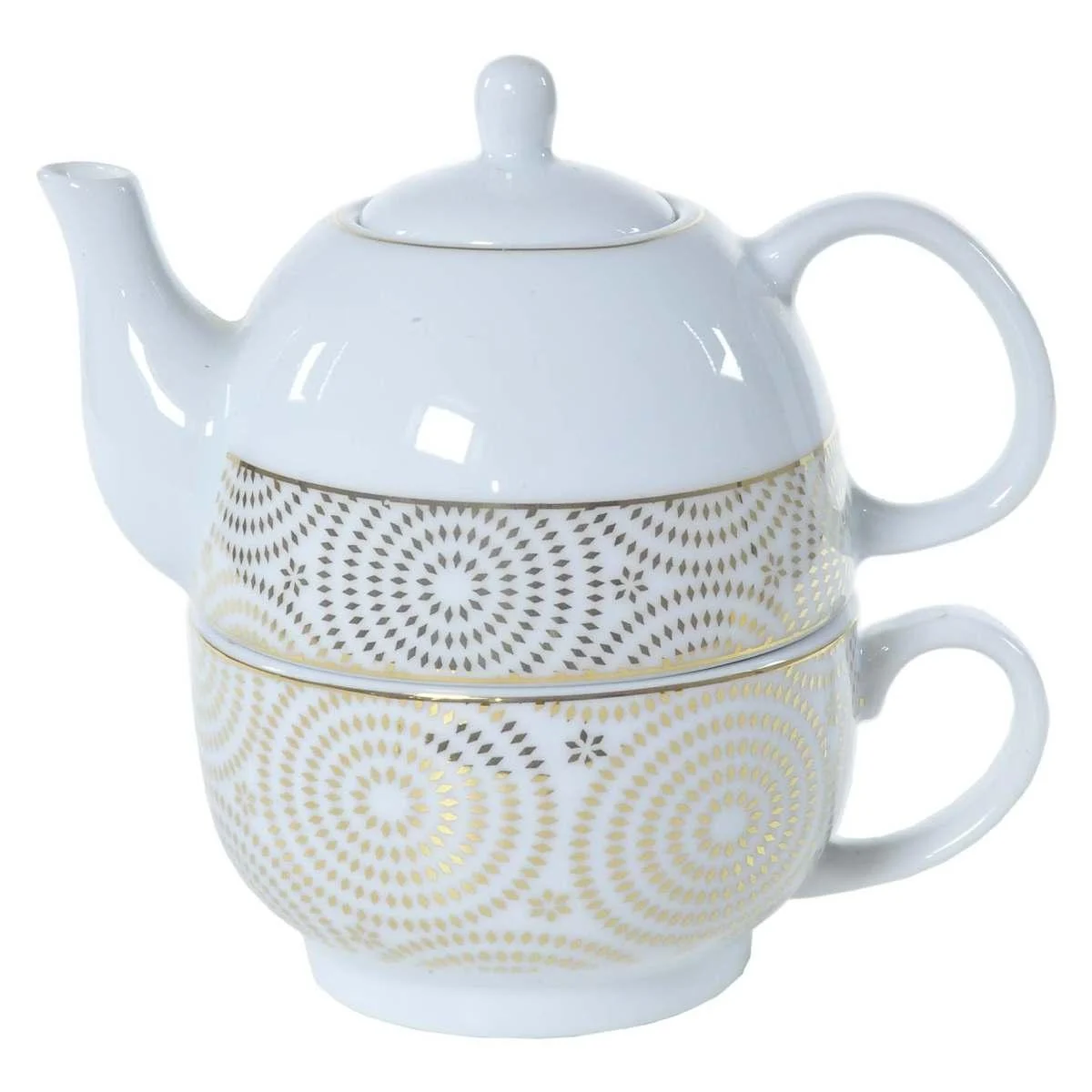 Teiera Porcellana Cold Circle con Tazza