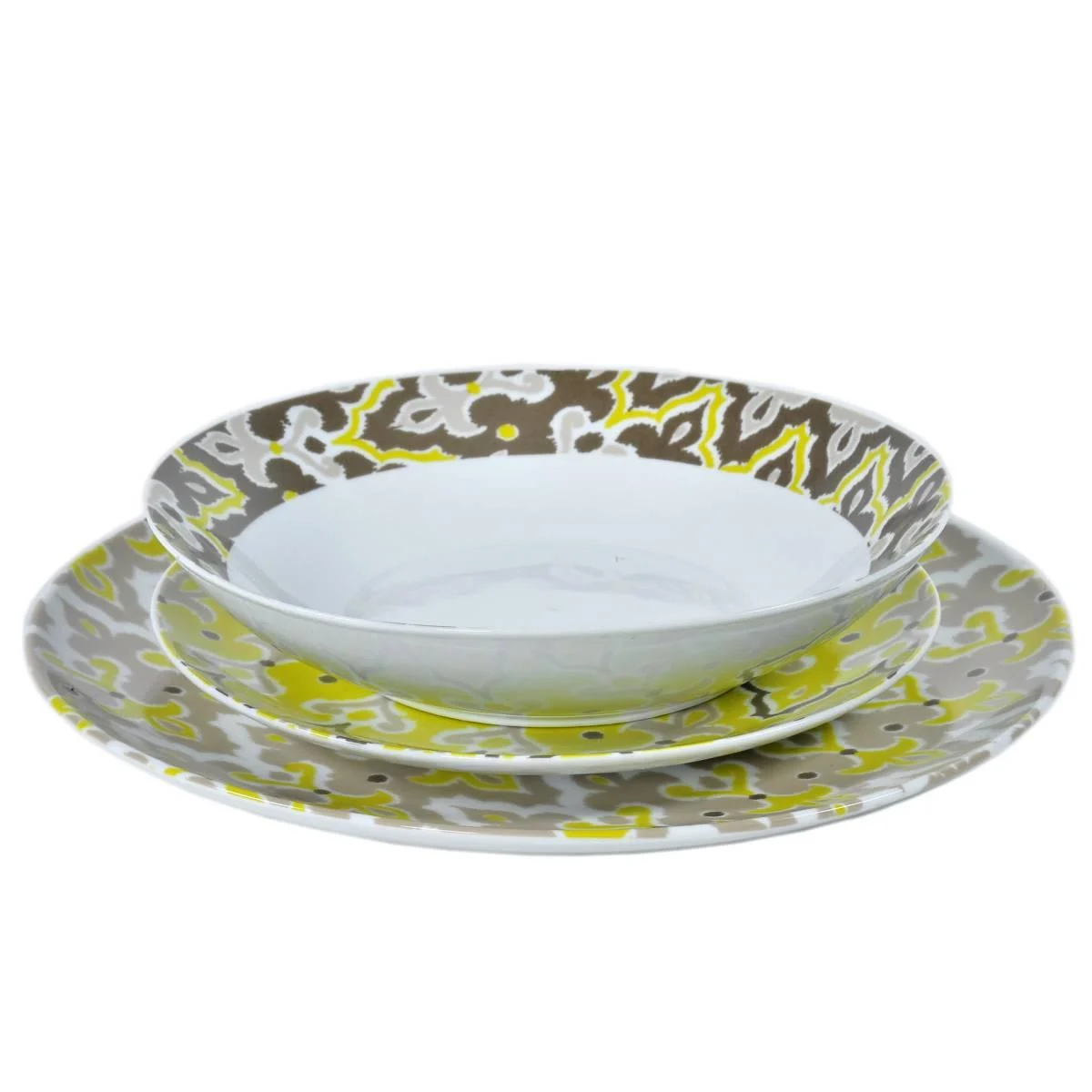 Piatti Servizio Tavola Set pz.18 Porcellana Fade Santiago
