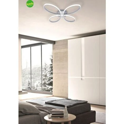 Plafoniera Farfalla Novecento Silver 38W
