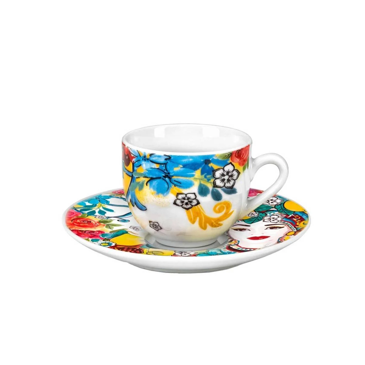 Tazzine Caffè Set pz.6 Porcellana Isabella