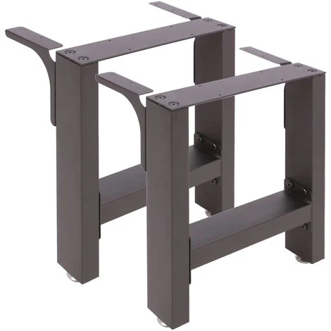 Base per panche verniciatura a polvere nero 40x43cm Telaio quadrato panca