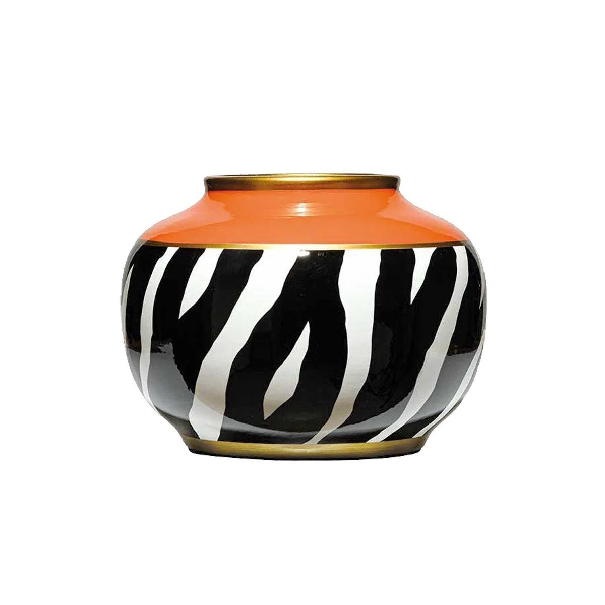 Vaso Porcellana Jungle Bombato cm.26x19