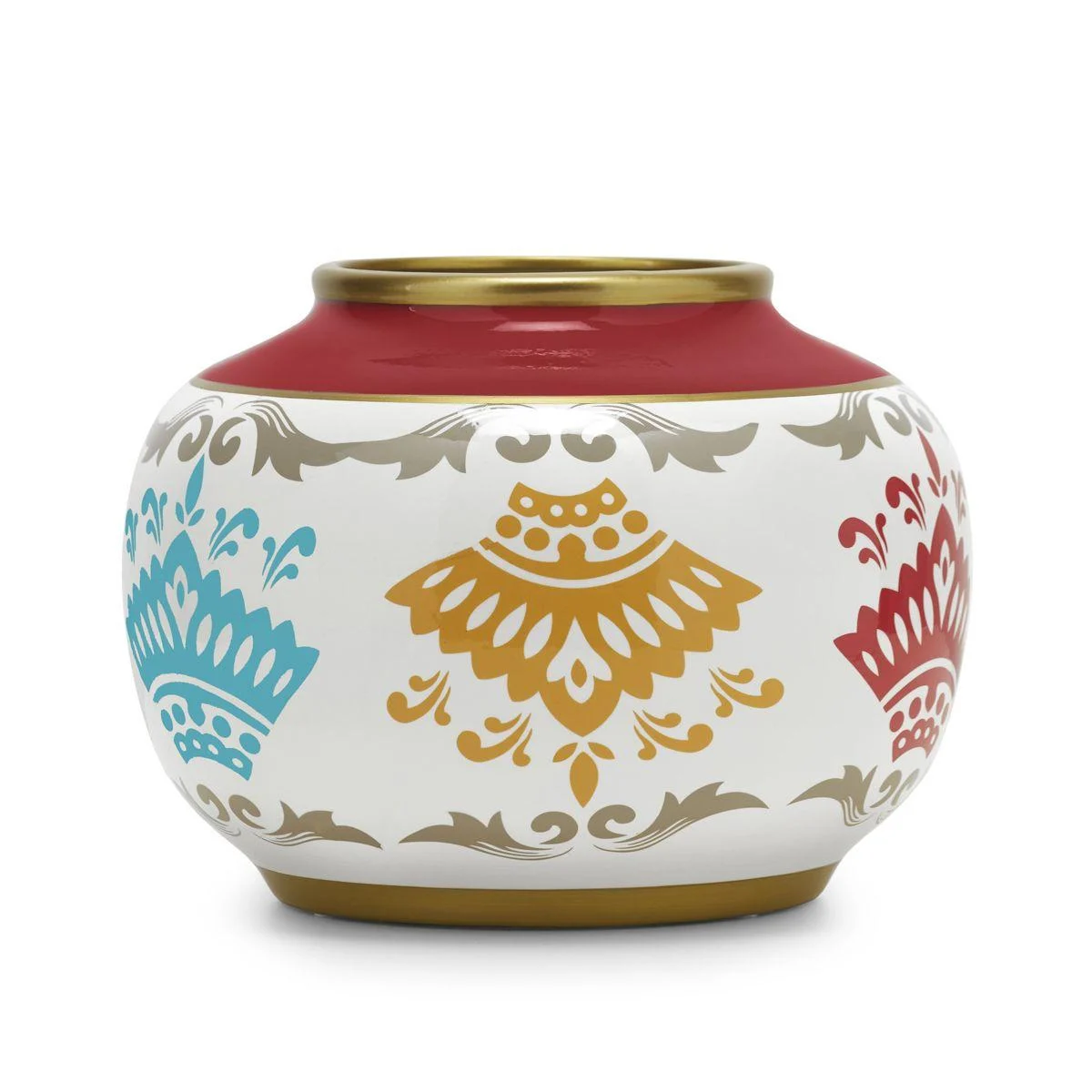 Vaso Porcellana Mariamt. Bombato cm.26x19