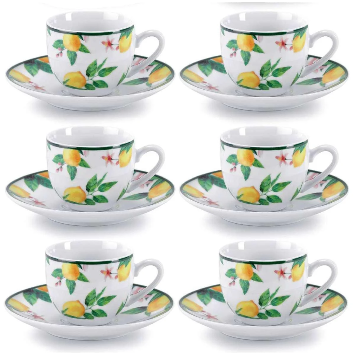 Tazzine Caffè Set pz.6 Porcellana Fade Jaffa