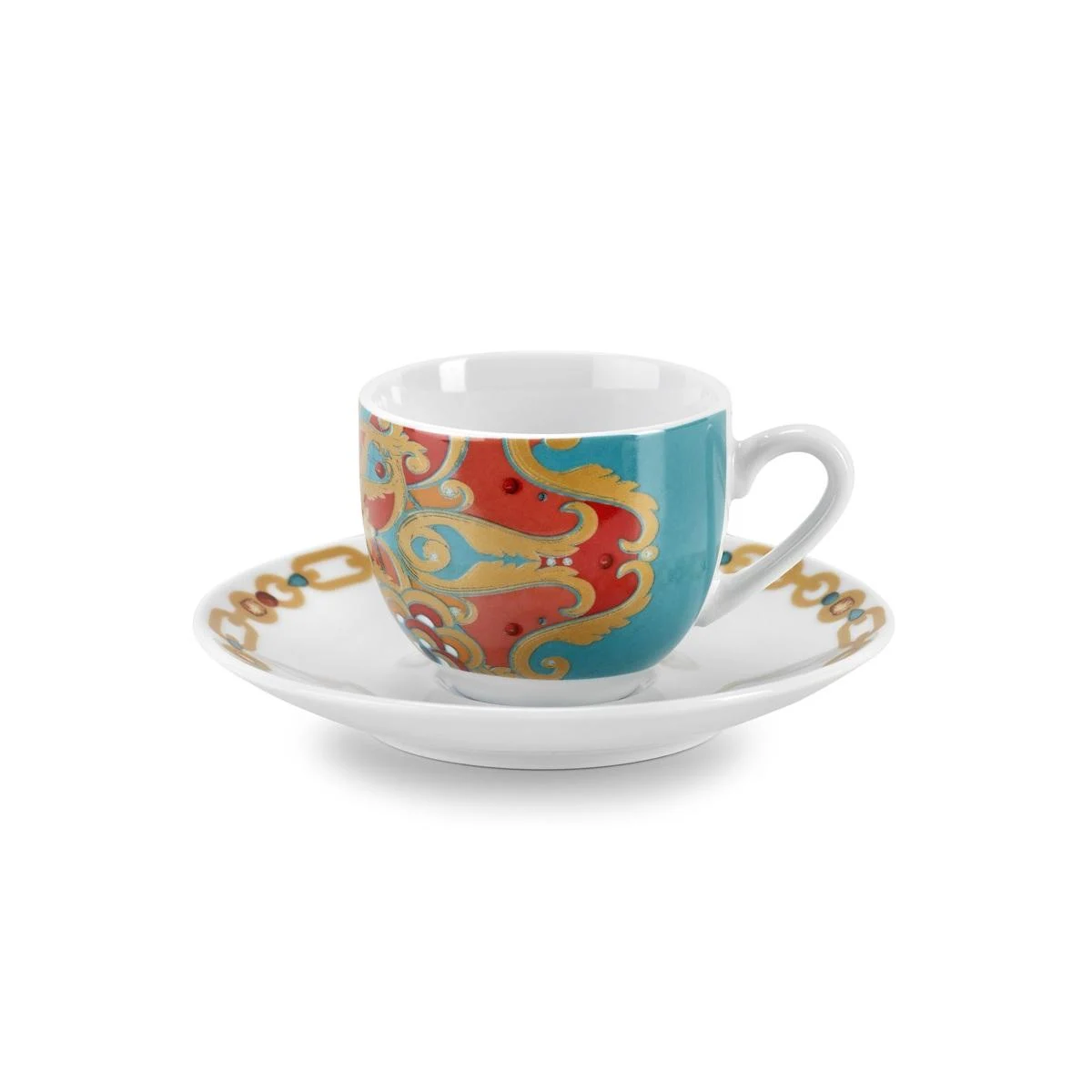 Tazzine Caffè Set pz.6 Porcellana Fade Saba