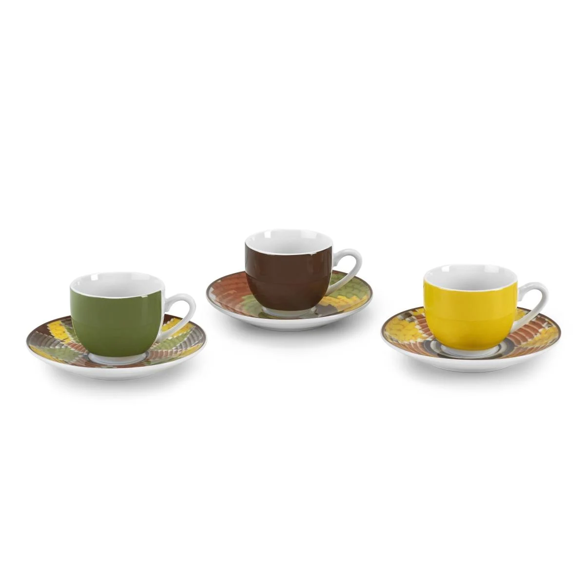Tazzine Caffè Set pz.6 Porcellana Fade Batik