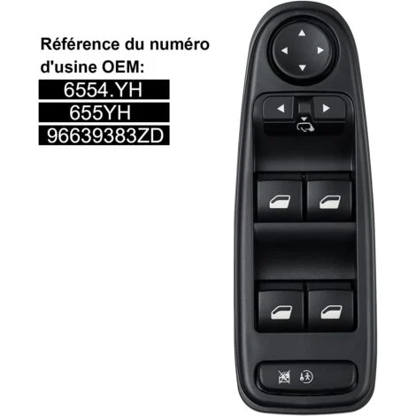 SJLERST Interruttore alzacristallo elettrico 6554.YH Sostituzione interruttore alzacristallo elettrico per CITROEN C4 GRAND PICASSO