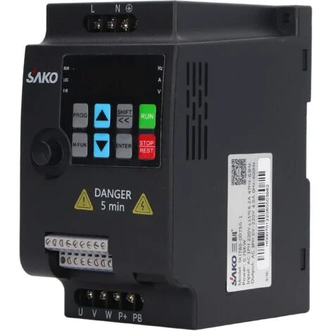 Jeffergarden Azionamento a frequenza variabile 0,75KW Controller motore Inverter Monofase AC 220V Ingresso 3 AC 0‑220V Uscita