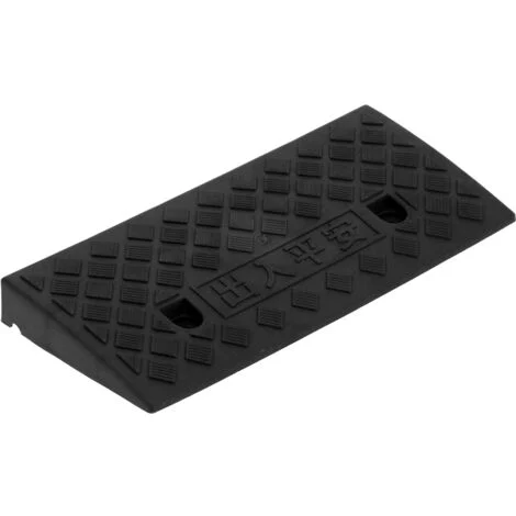 Jeffergarden Soglia portatile per rampa per cordolo in plastica di spessore 5 cm per forniture per banchine di carico per vialetti di veicoli per autoNero