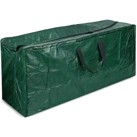 Borsa Per Albero Di Natale Fino A 210 Cm Sacca Di Stoccaggio In Poliestere 600D Anti UV Adatta Anche Per Trasloco Cuscini Giardino Con Maniglie Custodia Impermeabile 120 x 32 x 45 Cm Verde