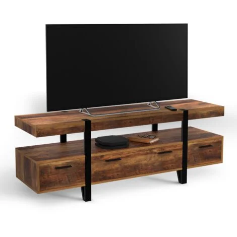 AUSTRIA Soporte de TV con cajones de madera, patas de pino 140 cm