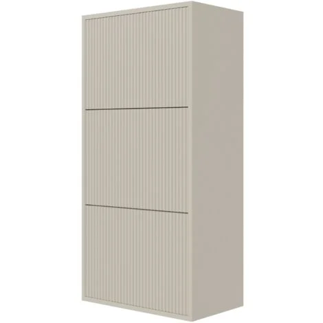 Selsey Veldio Scarpiera a muro con 3 ante - 50 cm -Greige