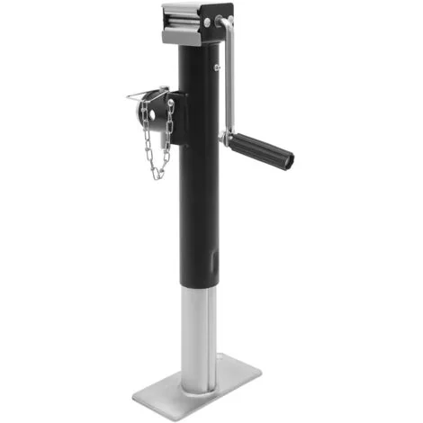 2 Piedini di supporto per rimorchio, con manovella, 1000 kg, portata: supporto per carichi pesanti, supporto per camion, trattore