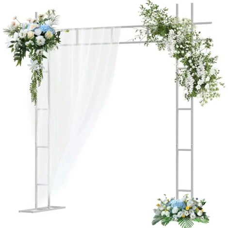 Arco Struttura per Matrimonio Palloncini Creativo Pesante Metallo Bianco Quadrato Sfondo Allestimento Cerimonia