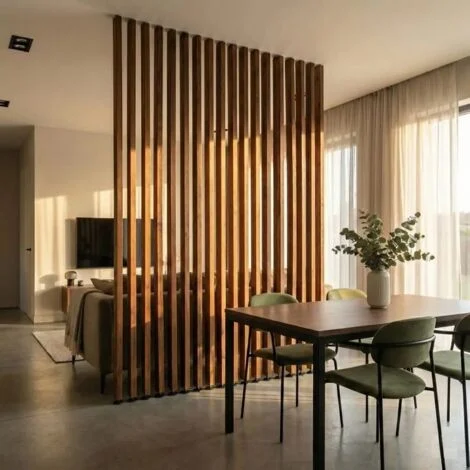 Set 6 Listelli Decorativi in Legno Termotrattato Thermo-Wood 45x90 mm