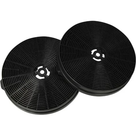 vhbw 2x filtro a carboni attivi compatibile con Firegas CC170 FGS-EBL11AR1160CC, FGS-EBL11CR1160CC, FGS-EBL15AR1160CC cappe aspiranti - 17,5 cm