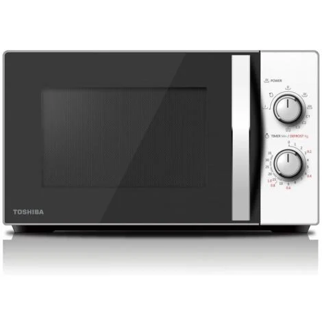Toshiba MW-MG20PWH Forno a Microonde con Grill Capacita' 20 Litri Potenza 800 W 6 Livelli di potenza Funzione scongelamento Meccanico Bianco