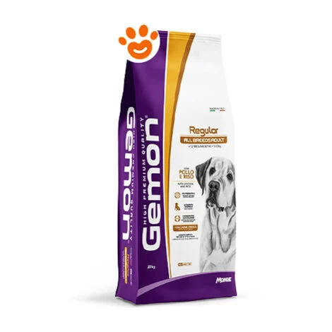 Monge Gemon All Breeds Dog Regular con Pollo e Riso- Monge Gemon All Breeds Dog Regular con Pollo e Riso - Sacco Da 20 Kg