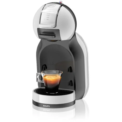 KRUPS KP123B Mini Me Macchina Espresso Automatica Nescafe Dolcegusto in Grigio Artico e Nero per Bevande Diversificate