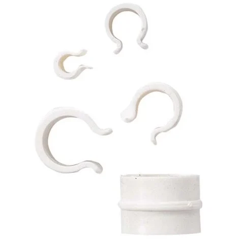 clips pvc 8 mm. busta 30 pezzi