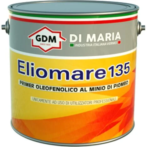 ANTIRUGGINE AL MINIO DI PIOMBO 2,5lt TIPO PROFESSIONALECANCELLI , FERRO, MARE