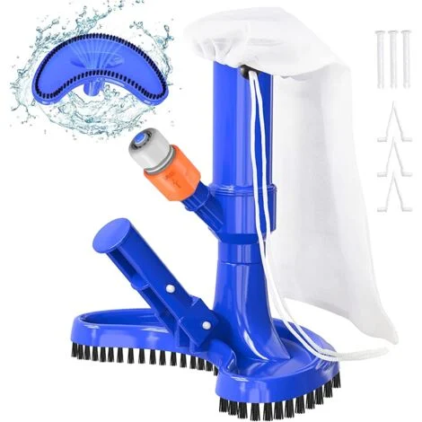 Aspirapolvere per piscina, aspirapolvere portatile migliorato con spazzola e sacchetto, per piscine fuori terra, accessori per la pulizia dell'aspirapolvere per spa, laghetti, piscine, fontane