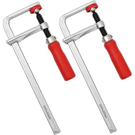 Morsetto per binario a vite rapida in 2 pezzi per sistemi MFT e binari, capacità 7-7/8 in, forza di serraggio 500 lb, morsetti per binario per pezzi di legno